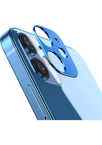 Iphone 12 Mini 3D Metal Kamera Koruyucu Metal Lens AL-34252