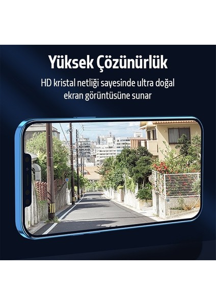 Iphone 12 Pro Max 5d Kavisli Full Tempered Cam Ekran Koruyucu AL-34276