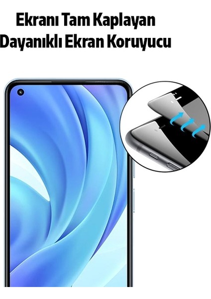 Xiaomi Mi 11 Lite Full Glue Full Kaplama Tempered Cam Ekran Koruyucu AL-34294 fırsatları