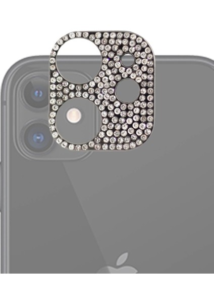 Iphone 11 Kamera Koruyucu Lens Diamond Taş Işlemeli AL-34298
