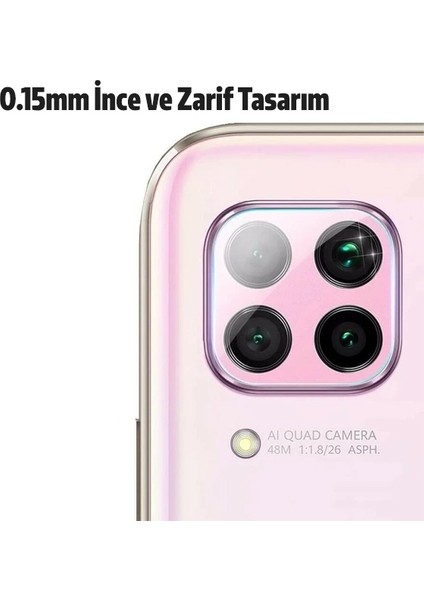 Huawei P40 Lite Tempered Cam Kamera Koruyucu AL-34262