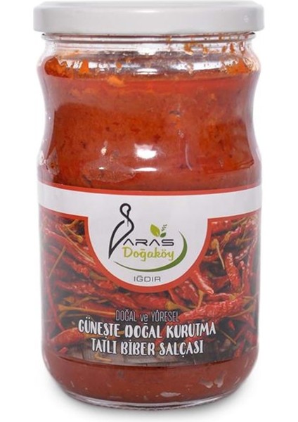 Güneşte Doğal Kurutma Yöresel Tatlı Biber Salçası 650 gr