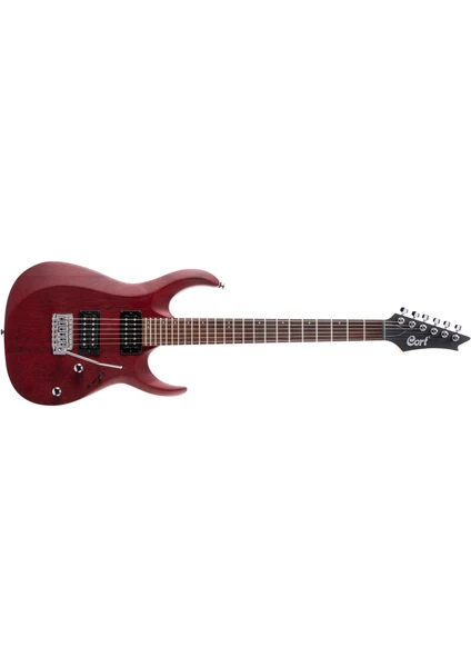 X100 Open Pore Black Cherry Elektro Gitar