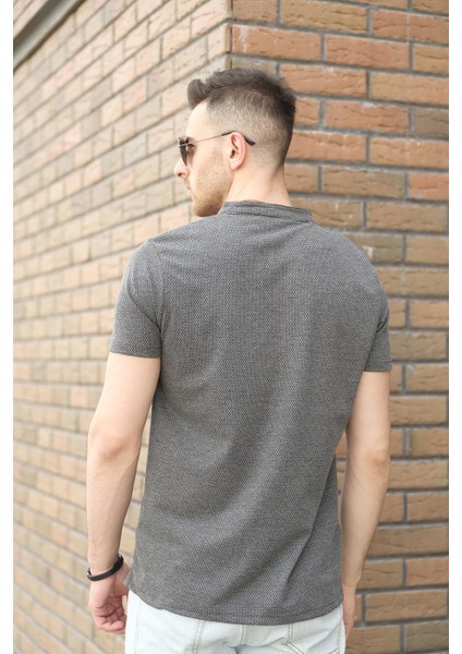 Roderick Hakim Yaka Petek Kumaş Yarım Fermuarlı Erkek Tshirt modelleri