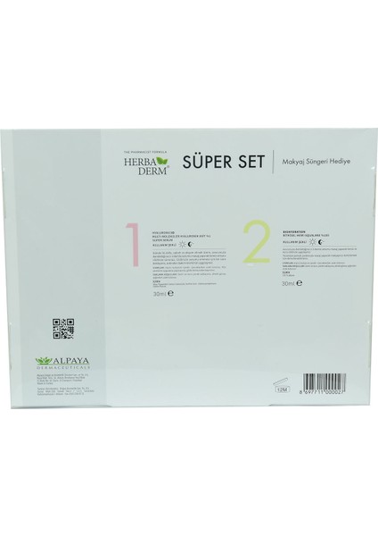 Süper Set Superserum Hyaluronic 3D 30 Ml+Biohydration 30 ml + Hediye Makyaj Süngeri