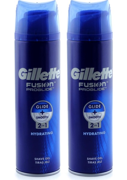 Tıraş Jeli Fusion Proglide 200ML.(NEMLENDIRICI) 2 Adet