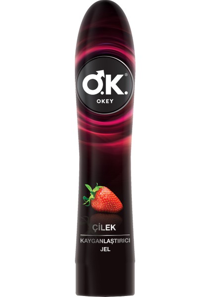 Kayganlaştırıcı Jel Çilek 100 Ml+Okey Kayganlaştırıcı Jel Zero 100 ml