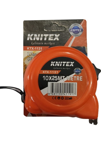 Knıtex KTX-1131 Şerit Metre 10 Metre x 25MM