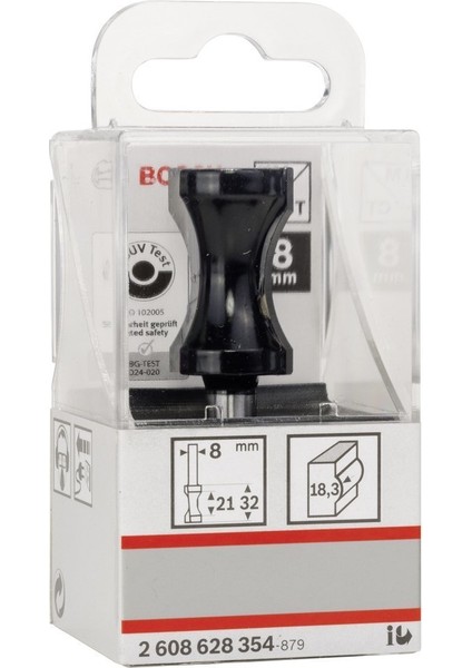 Sdw Yassıçubuk Freze Ucu8 x 20,6 x 63,5mm