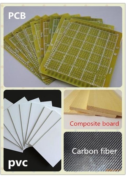 Tungsten Karbür Pcb Kesme Cnc Freze Ahşap Işleme 1.3mm 10 Adet
