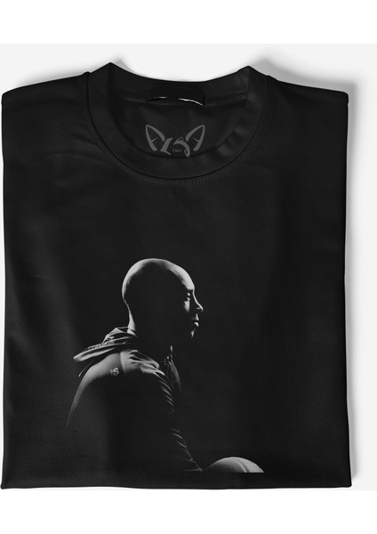Kobe Bryant Tasarımlı Resimli Baskılı Siyah Tshirt