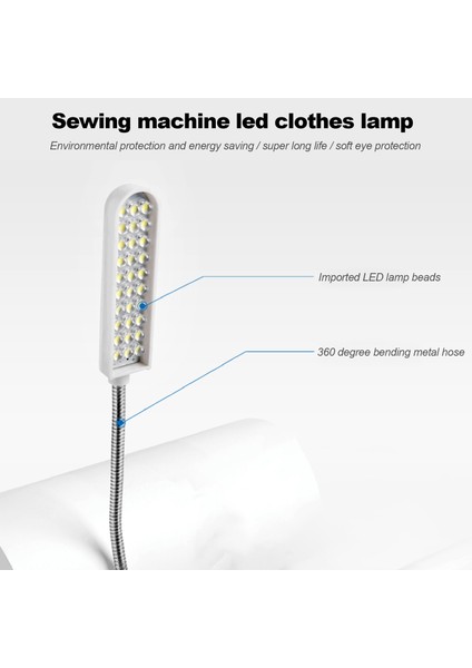 30 LED Dikiş Giyim Makinesi Işığı (Yurt Dışından)