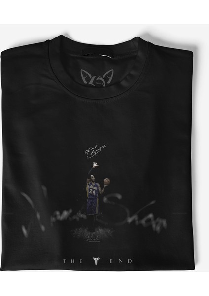 Kobe Bryant Tasarımlı Resim Baskılı Siyah Tshirt