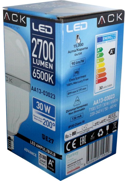 Iç Mekan LED Ampul 220V - 20W