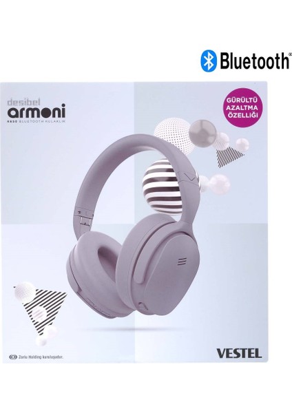 Desibel K650 Bluetooth Kulaklık Gri