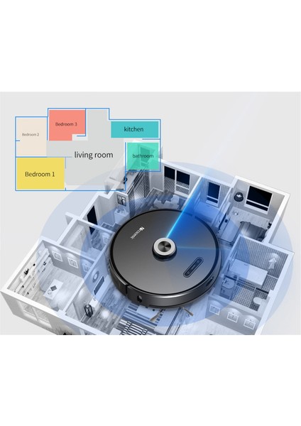 M8 Pro Akıllı Çöp İstasyonlu Robot Vacuum&Mop Süpürge (Proscenic Türkiye Garantili)