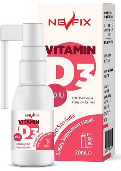Vitamin C Quercetin Bromelain 120 Tablet & Vitamin D3 400 Iu 20 ml Sprey (Sıvı)