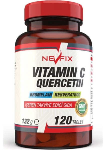 Vitamin C Quercetin Bromelain 120 Tablet & Vitamin D3 400 Iu 20 ml Sprey (Sıvı)