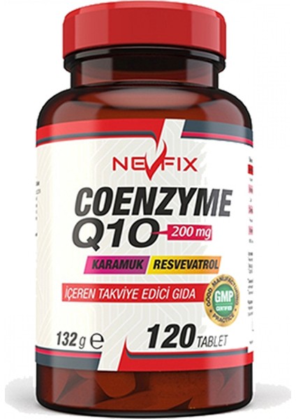 Coenzyme Q10 200 Mg Koenzim Resveratrol Q10 Karamuk 120 Tablet & Vitamin D3 400 Iu 20 ml Sprey (Sıvı)