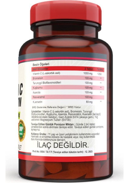 Coenzyme Q10 200 Mg Koenzim Resveratrol Q10 Karamuk 120 Tablet & Vitamin D3 400 Iu 20 ml Sprey (Sıvı)