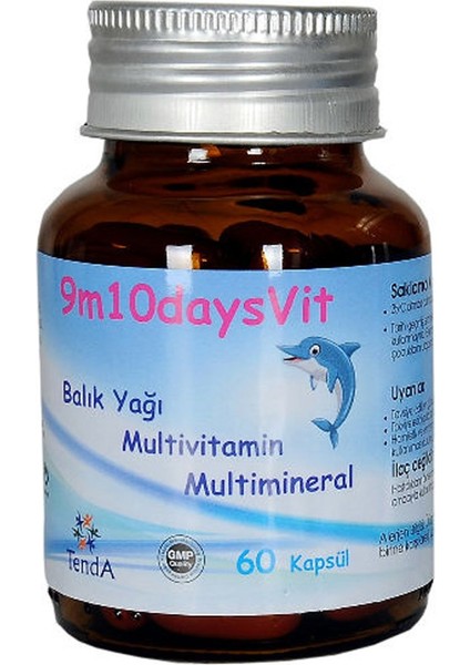 9M10DAYSVIT Balık Yağı Multivitamin ve Multimineral 60 Kapsül