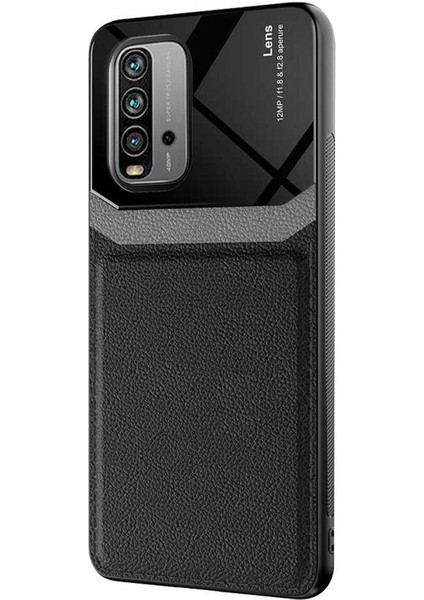 Xiaomi Redmi 9t Kılıf Uniq Leather Siyah