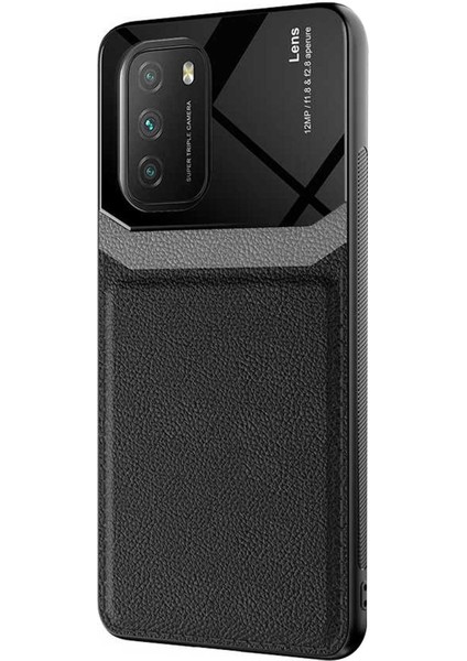 Xiaomi Poco M3 Kılıf Uniq Leather Siyah
