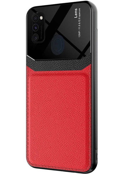 Samsung Galaxy M30S Kılıf Uniq Leather Kırmızı fiyatları