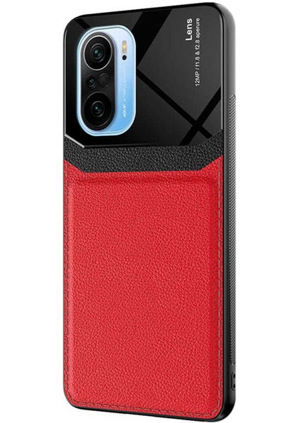 Xiaomi Redmi K40 Kılıf Uniq Leather Kırmızı fiyatları