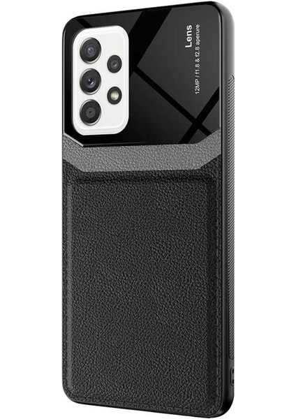 Samsung Galaxy A72 Kılıf Uniq Leather Siyah