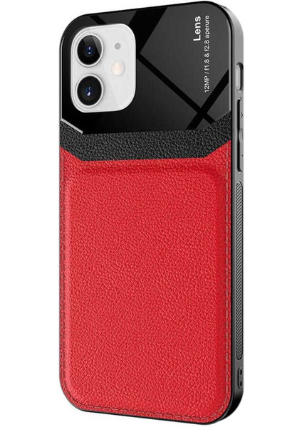 Apple iPhone 12 Kılıf Uniq Leather Kırmızı fiyatları