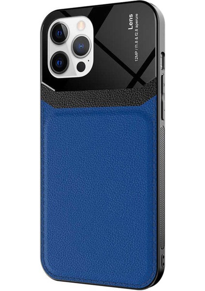 Apple iPhone 12 Pro Kılıf Uniq Leather Lacivert