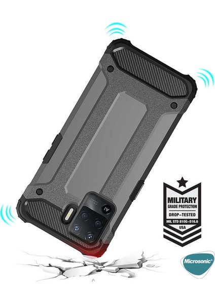 Oppo Reno 5 Lite Kılıf Rugged Armor Kırmızı