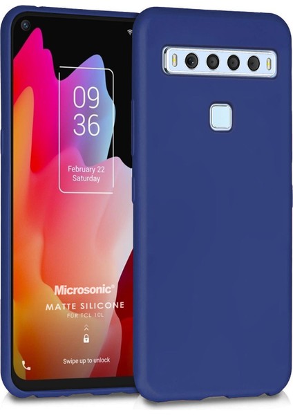 Matte Silicone Tcl 10L Kılıf Lacivert