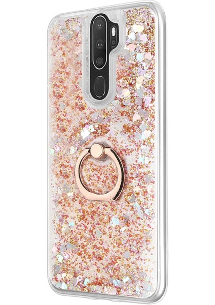 Oppo A5 2020 Kılıf Glitter Liquid Holder Gold fiyatları