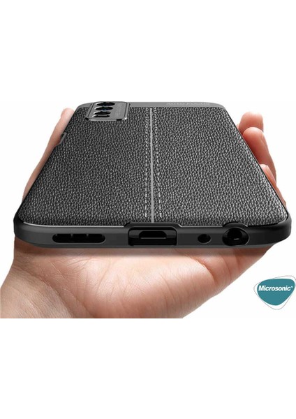 Vivo Y11S Kılıf Deri Dokulu Silikon Lacivert indirimleri