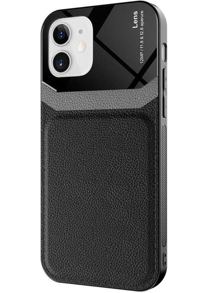 Apple iPhone 12 Kılıf Uniq Leather Siyah fiyatları