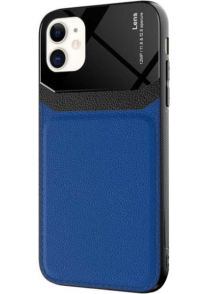 Apple iPhone 11 Kılıf Uniq Leather Lacivert fiyatları