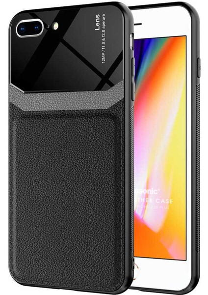 Apple iPhone 7 Plus Kılıf Uniq Leather Siyah