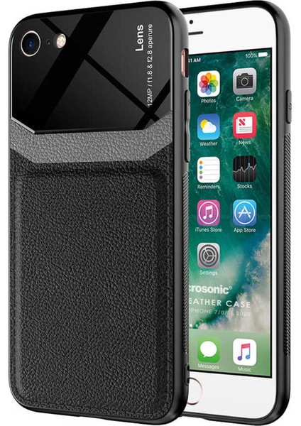 Apple iPhone Se 2020 Kılıf Uniq Leather Siyah