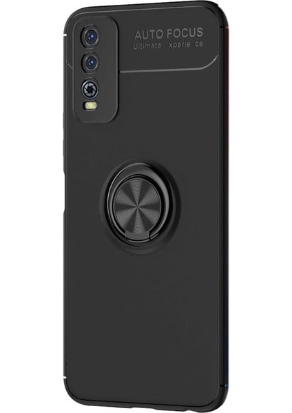 Vivo Y11S Kılıf Kickstand Ring Holder Siyah fiyatları