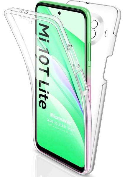 Xiaomi Mi 10T Lite Kılıf 6 Tarafı Tam Full Koruma 360 Clear Soft Şeffaf