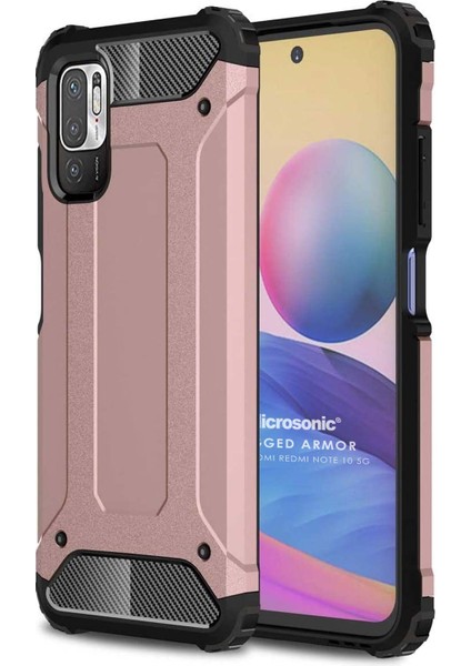 Xiaomi Redmi Note 10 5g Kılıf Rugged Armor Rose Gold