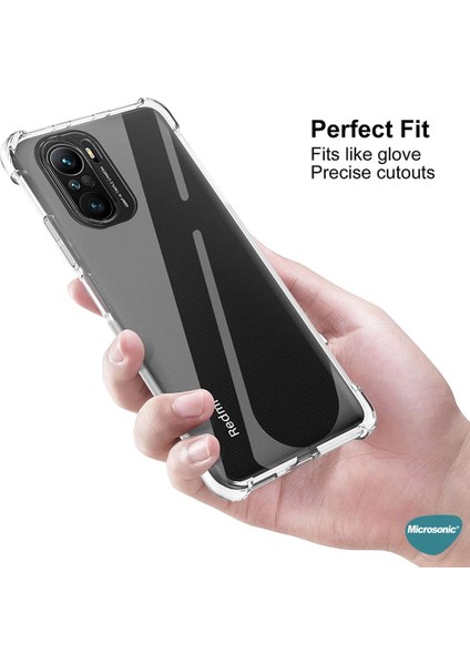 Xiaomi Poco F3 Kılıf Shock Absorbing Şeffaf