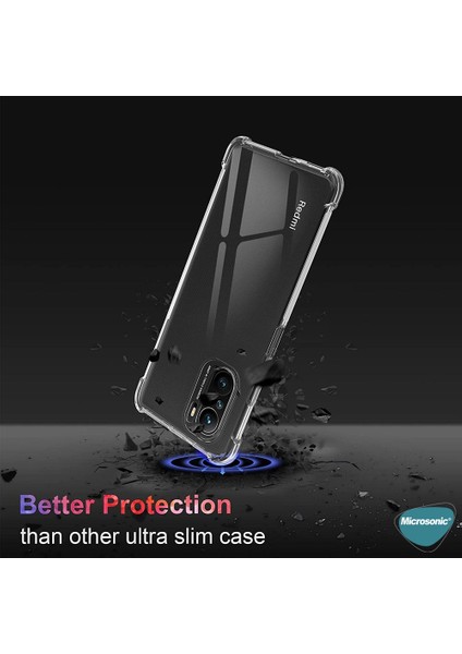 Xiaomi Poco F3 Kılıf Shock Absorbing Şeffaf