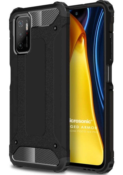 Xiaomi Poco M3 Pro Kılıf Rugged Armor Siyah