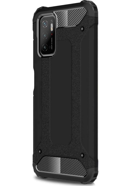 Xiaomi Poco M3 Pro Kılıf Rugged Armor Siyah