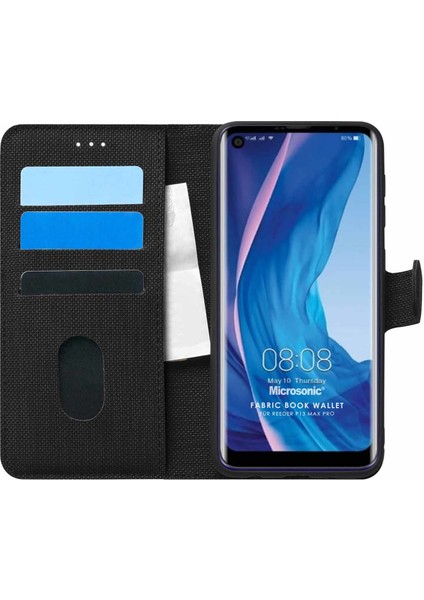 Reeder P13 Blue Max Pro Kılıf Fabric Book Wallet Siyah