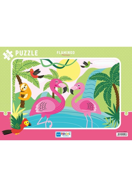 Frame Puzzle Flamingo 30 Parça