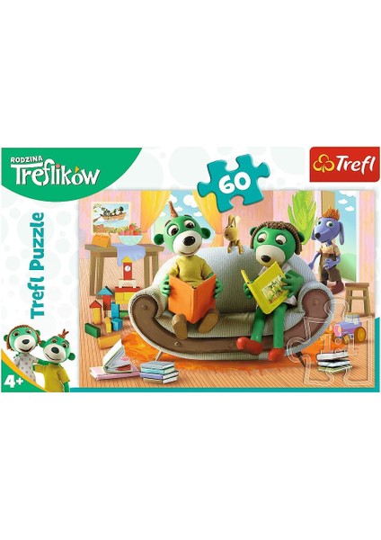 Trefl Puzzle Trefl Çoçuk Puzzle Readıng Books Together 60 Parça Puzzle